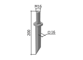 Зуб бороны БЗСС-1 Ф16 (200мм)