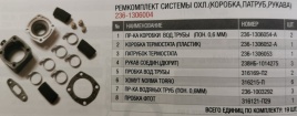 Р/К системы охл. (коробка, патрубок, рукава) 236-1306004