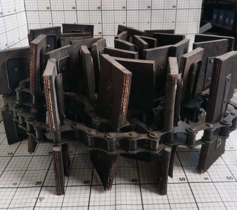 Цепь скребковая ТРД 38-300 L=6840 t=6 скребок 260. фото 1