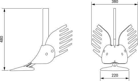 Корпус окучника Н.082.04.000-18 фото 2