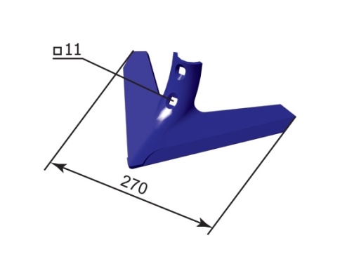 Лапа сеялочная СКС-01.08.080-02 (270 мм) фото 3