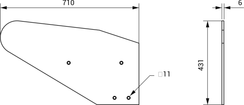 Крыло отвала РЗЗ.31.003 фото 2