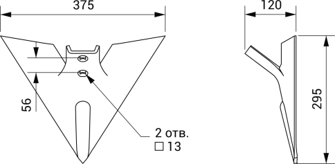 Лапа (375 мм) РЗЗ.Т394.08.00 М фото 2