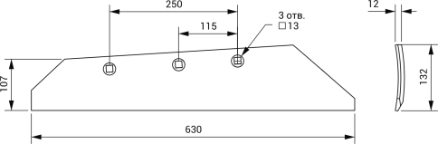 Лемех РЗЗ.П-01-710 СБ (Светлоград) фото 2