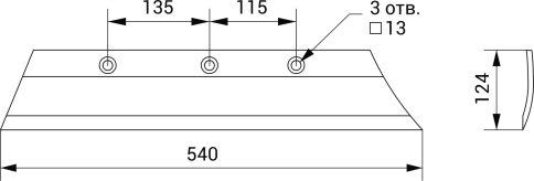 Лемех ПЛЖ 31-702 (с лемешной полосы) фото 2