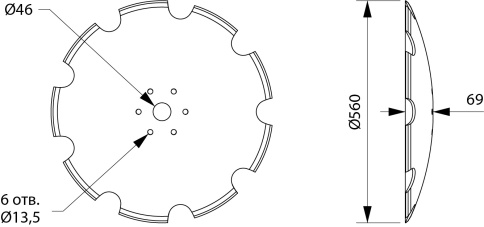 Диск БДМ РЗЗ.1905-22 фото 2